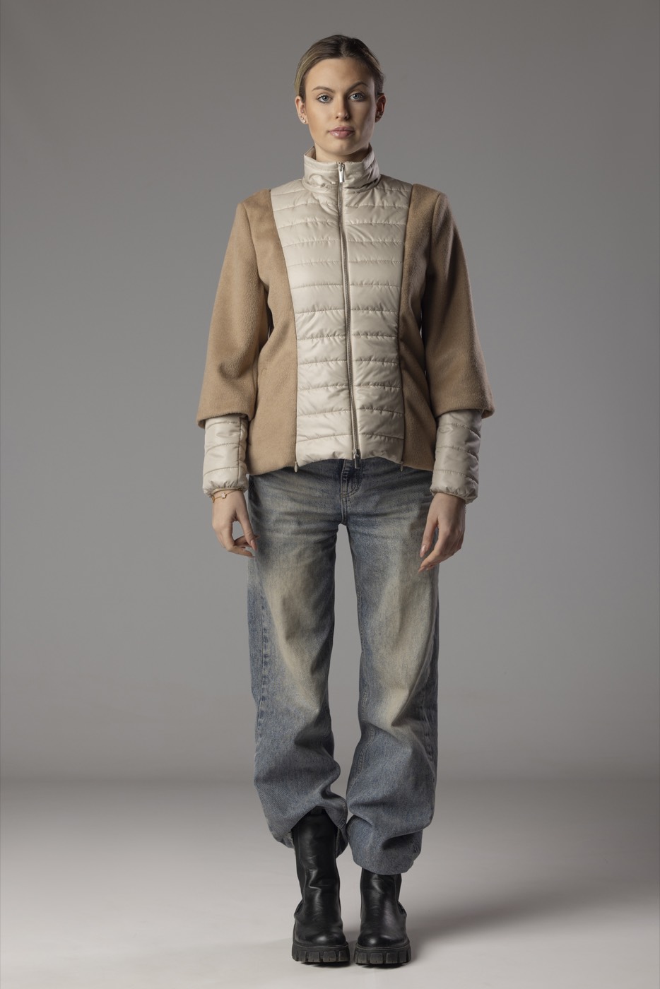 City Sporty Chic Configurazione 1 — Bicolore beige con maniche lunghe in panno