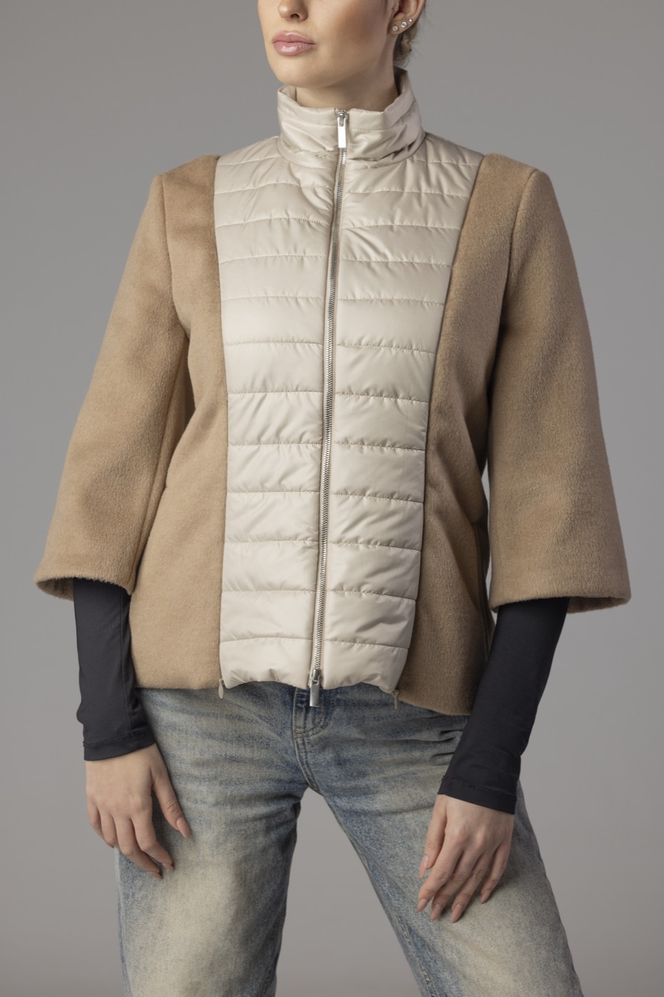 City Sporty Chic Configurazione 2 — Bicolore beige con maniche a campana tre quarti